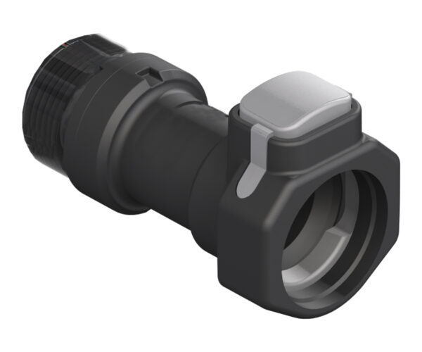 Flow-Rite Female Coupler, 3/8" NTP, valved - Image 1